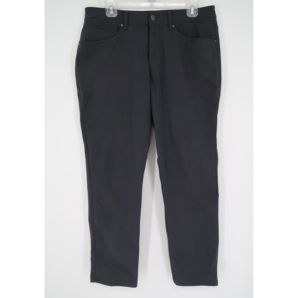 Lululemon Mens 32 ABC Classic Fit Trouser Pants Warpstreme Dark Gray Size 32x29‎